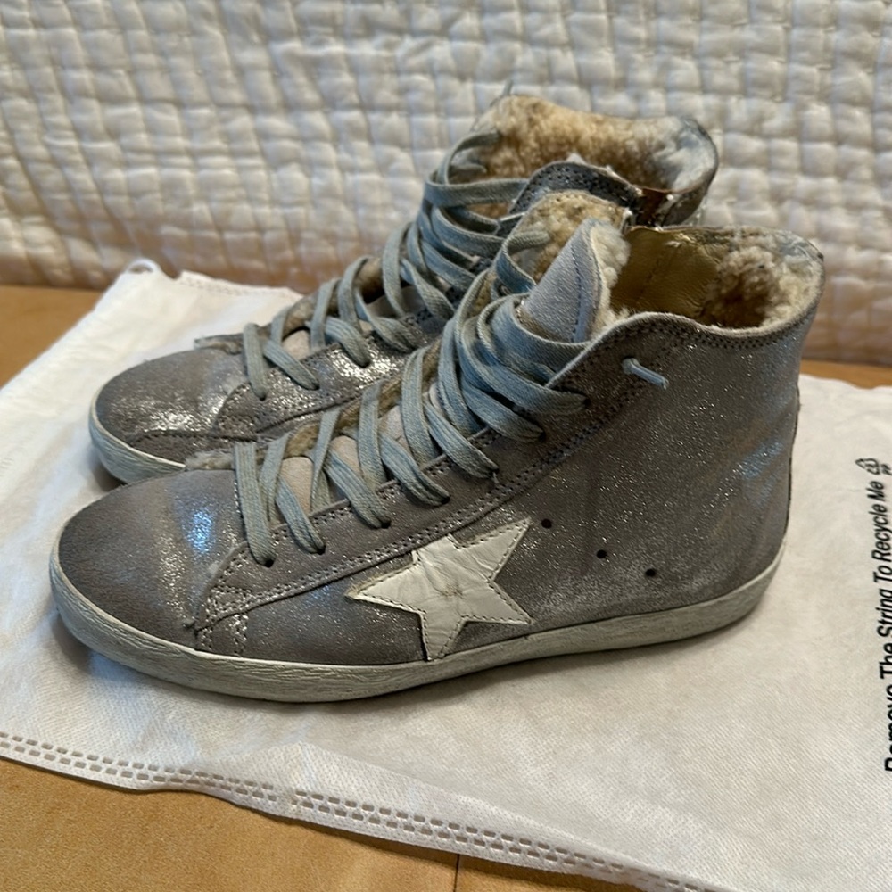 Golden Goose silver Sherpa Francy -37